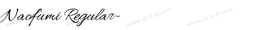 Naofumi Regular字体转换